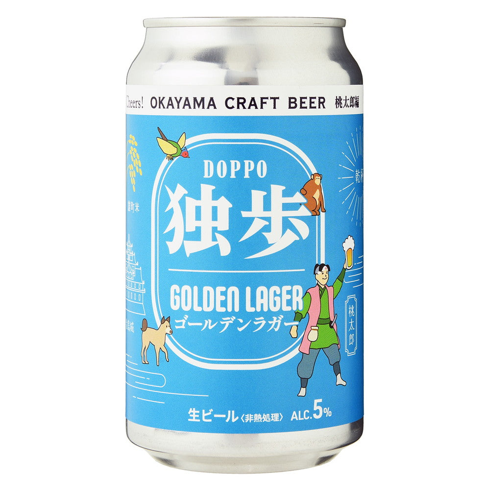 独歩クラフトビール 飲み比べ(桃太郎編、鬼神温羅編)6缶