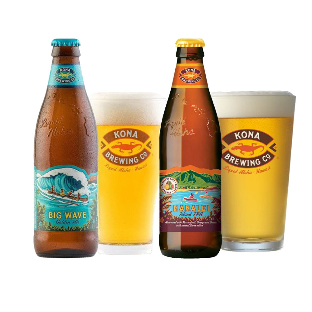 ビール ハワイ KONA BEER 甘辛く コナビール ビックウェーブ ゴールデンエール瓶 355ml 24本 1ケース！